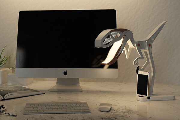 Raptor Lamp - LED light in Jurassic Style