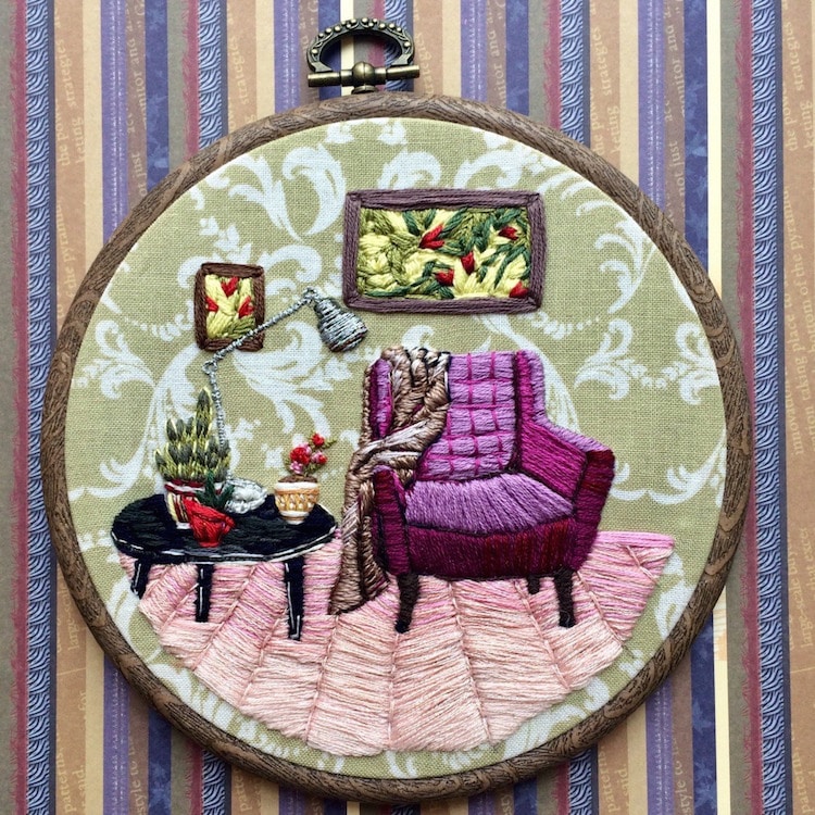 Home-inspired Embroidery Design: Your Miniature Home On Thread