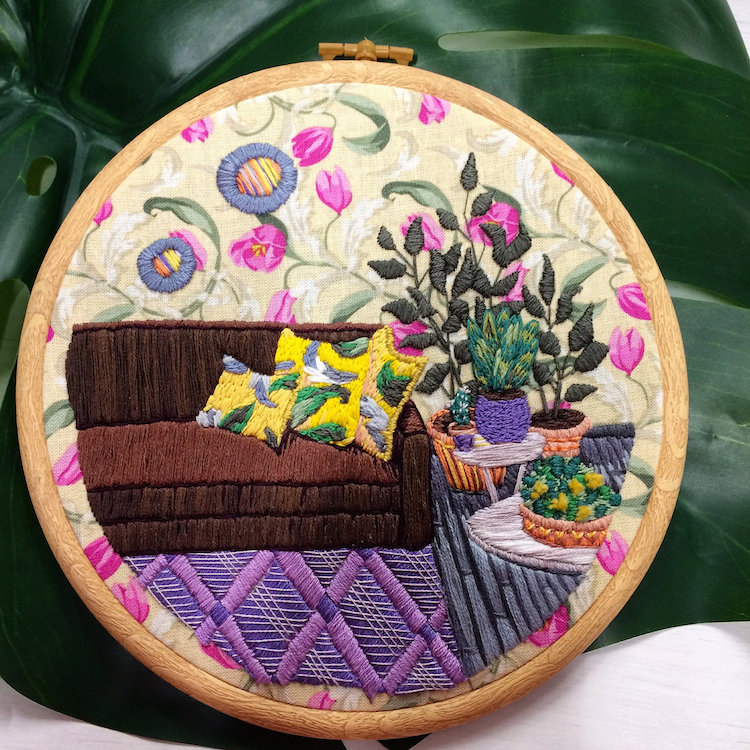 Home-inspired Embroidery Design: Your Miniature Home On Thread