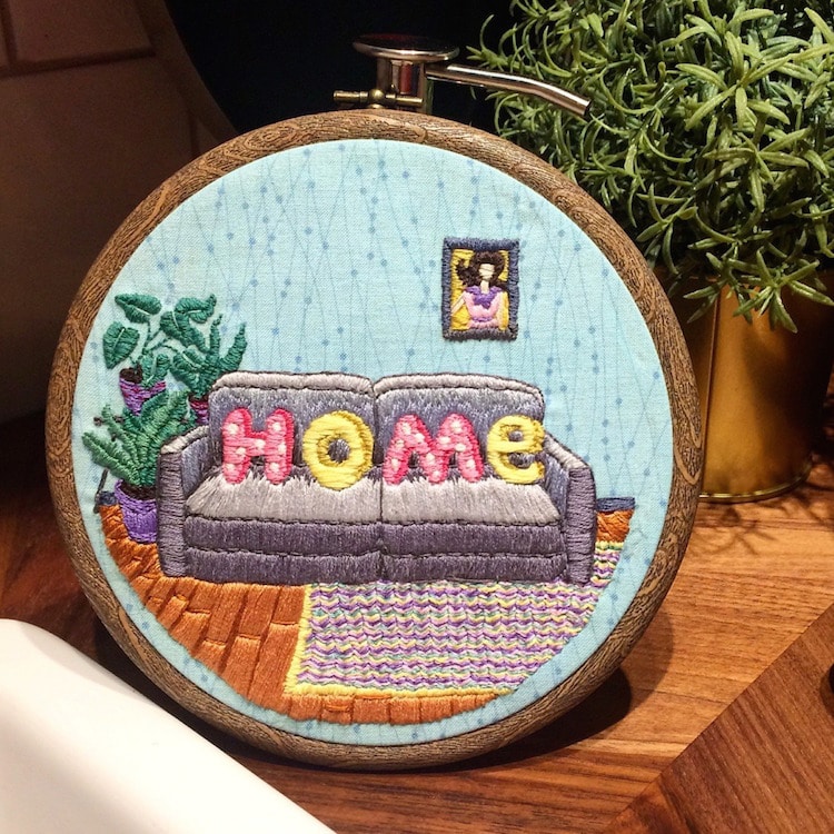 Home-inspired Embroidery Design: Your Miniature Home On Thread