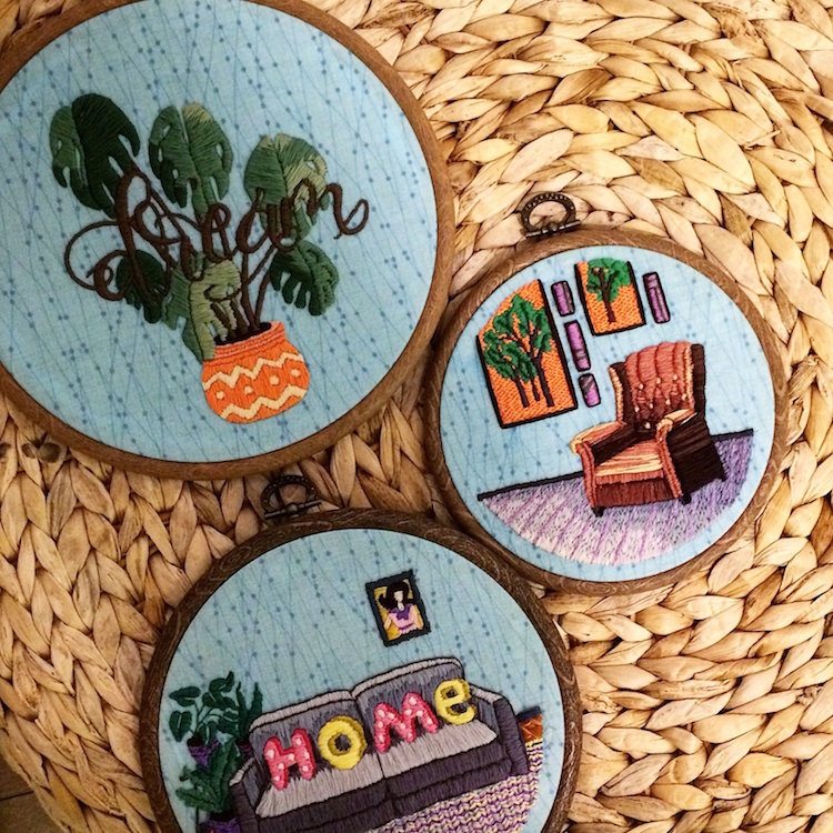 Home-inspired Embroidery Design: Your Miniature Home On Thread