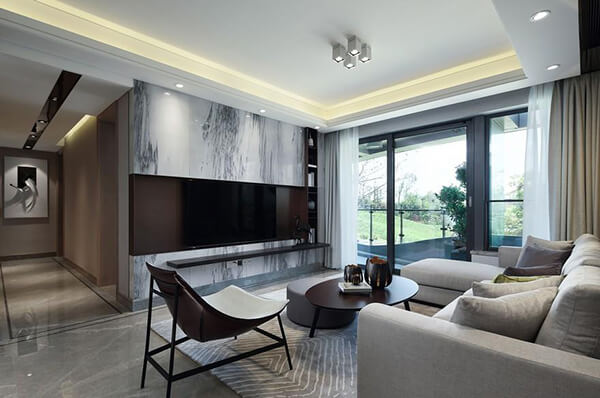 Black and White Modern Apartment in Chengdu, China