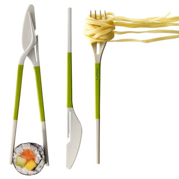 Lekue’s Twin One Cutlery Set: A Nice Blend Of Eastern Western Cutlery