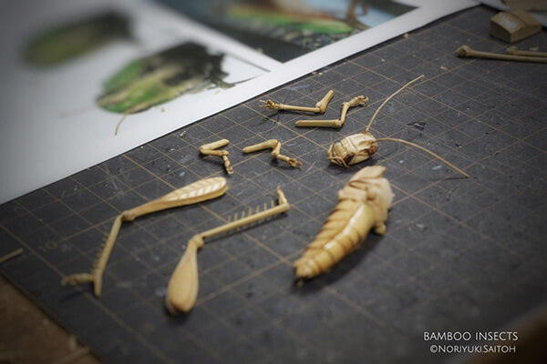 Incredible Crafted Bamboo Insects by Noriyuki Saitoh