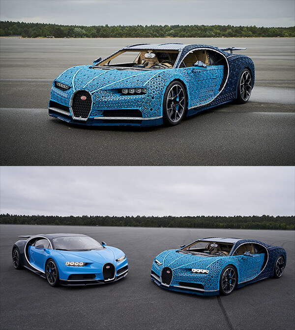 Bugatti Chiron Built Out of 1 Million LEGO Bricks