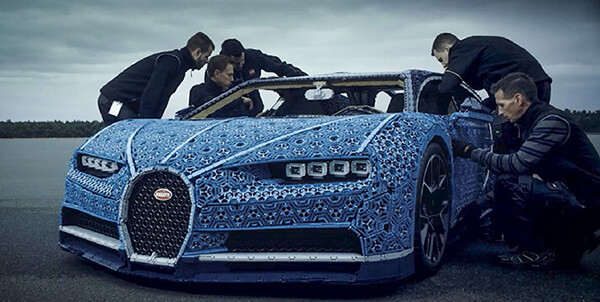 Bugatti Chiron Built Out of 1 Million LEGO Bricks