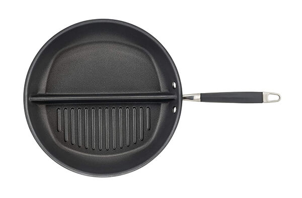 Divided Grill and Griddle Skillet to Speed Up Your Cooking Process