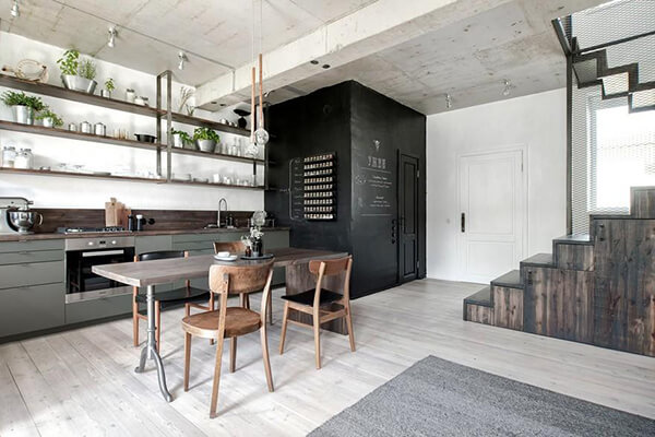 Industrial Style KAS Townhouse in the Suburbs of St. Petersburg