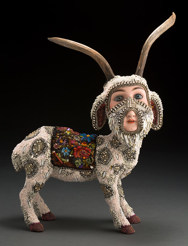 Surreal Beaded Animals With Human Features by Betsy Youngquist