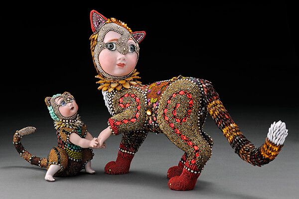 Surreal Beaded Animals With Human Features by Betsy Youngquist