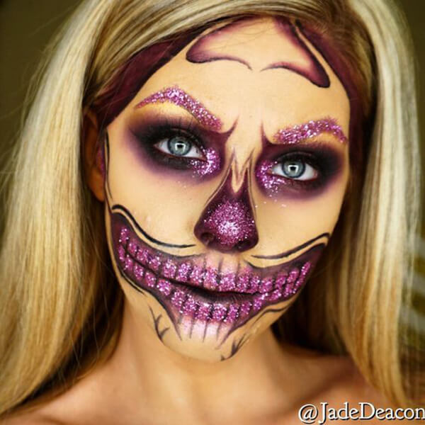 20+ Stunning Skeleton Makeup Designs 