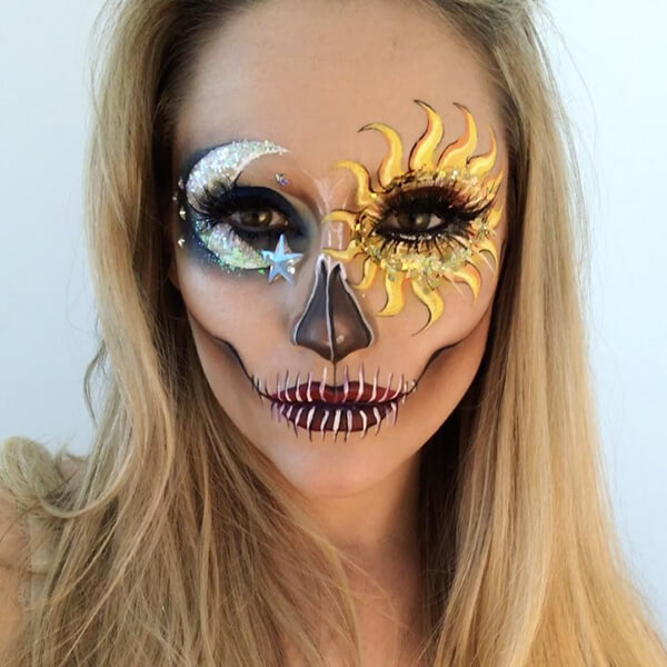 20+ Stunning Skeleton Makeup Designs 