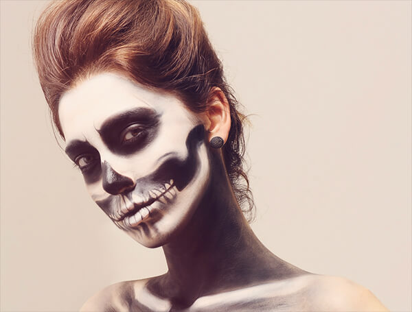 20+ Stunning Skeleton Makeup Designs 