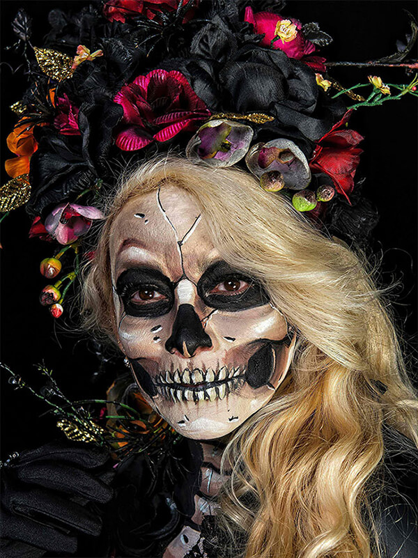 20+ Stunning Skeleton Makeup Designs 