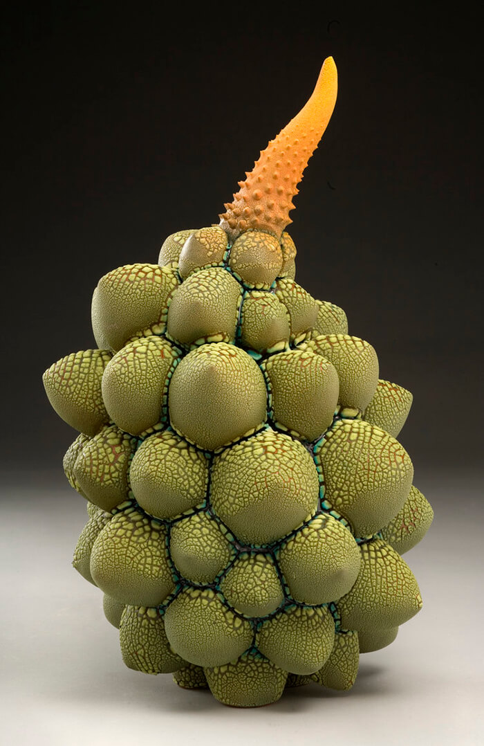 Otherworldly Ceramic Tropical Fruits and Plants by William Kidd