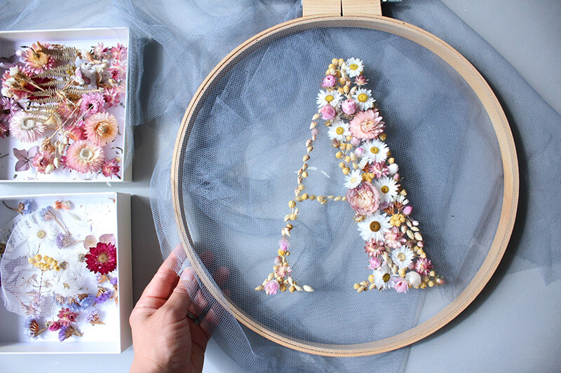 Floral Alphabet Wreaths by Olga Prinku