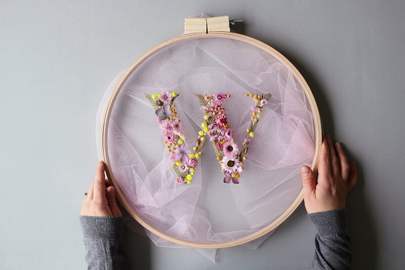 Floral Alphabet Wreaths by Olga Prinku