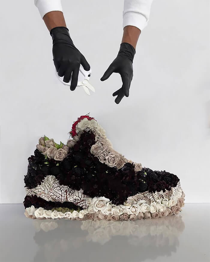 Stunning Footwear Made Out of Flowers