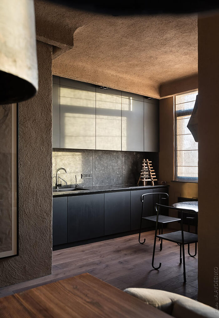 Wabi Sabi Apartment Combining Japanese and Ukrainian Tradition Together