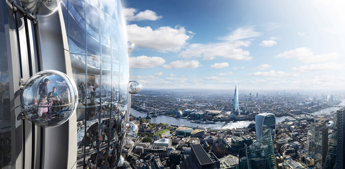 TULIP: 305 Metre Tower with a Rotating Gondolas in London