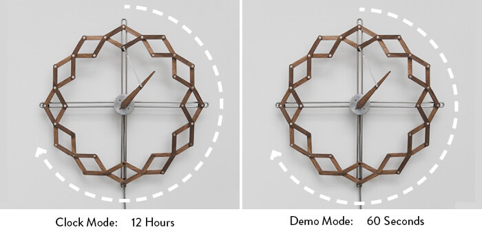 Solstice: The Unique Clock Shows the Passing Time by Shifting Shape