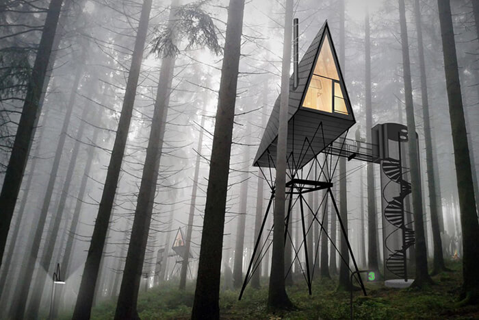 PAN: Treetop House Offers New Perspective of Norwegian Forest 