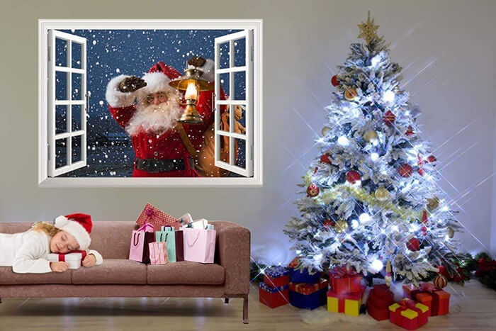 Christmas Window and Wall Decals: A Quick and Effective Way To Apply a Festive Looking