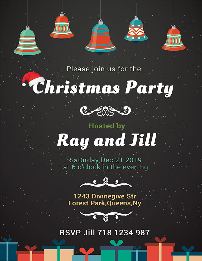 Free Christmas Invitation Template For Coming Holiday