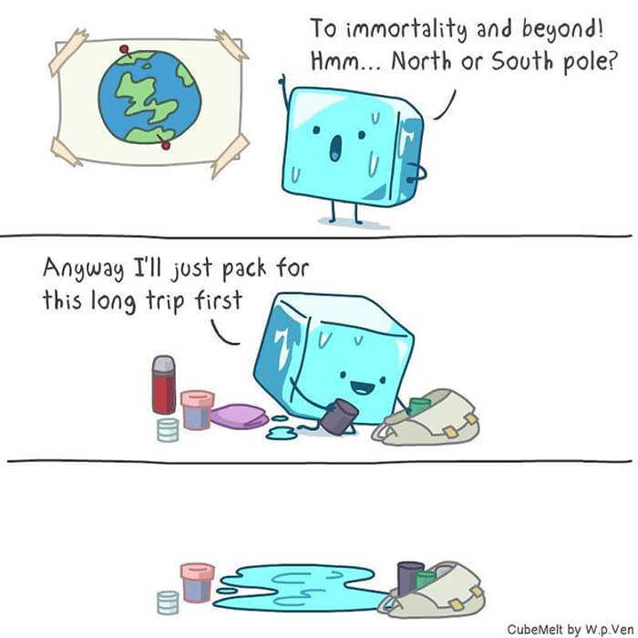 Hilarious Comics About An Ice Cube by Peng Ven Wong