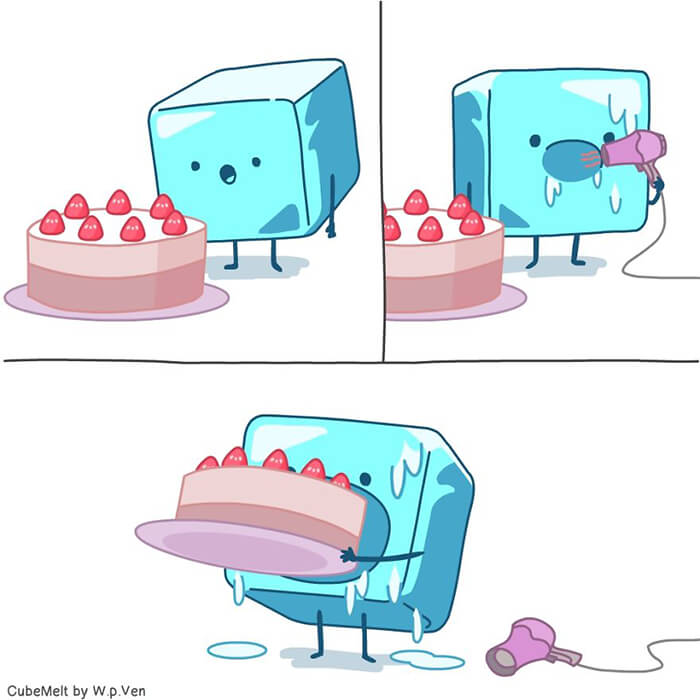 Hilarious Comics About An Ice Cube by Peng Ven Wong