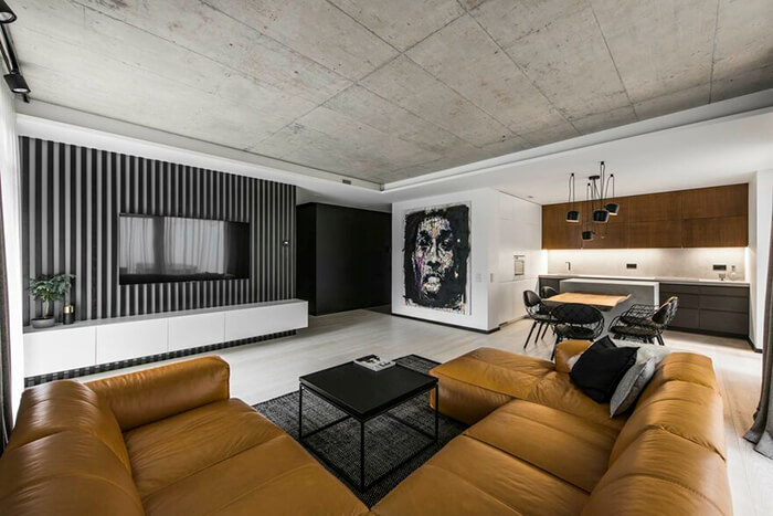 Minimalist Urban Flat in Vilnius, Lithuania