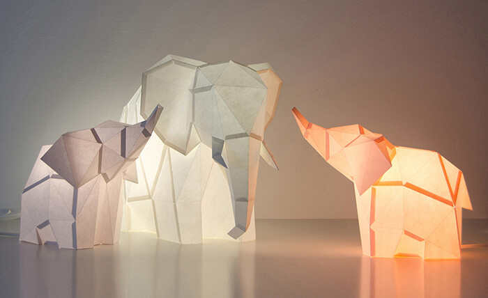 DIY Geometric Animal Lamp Kits