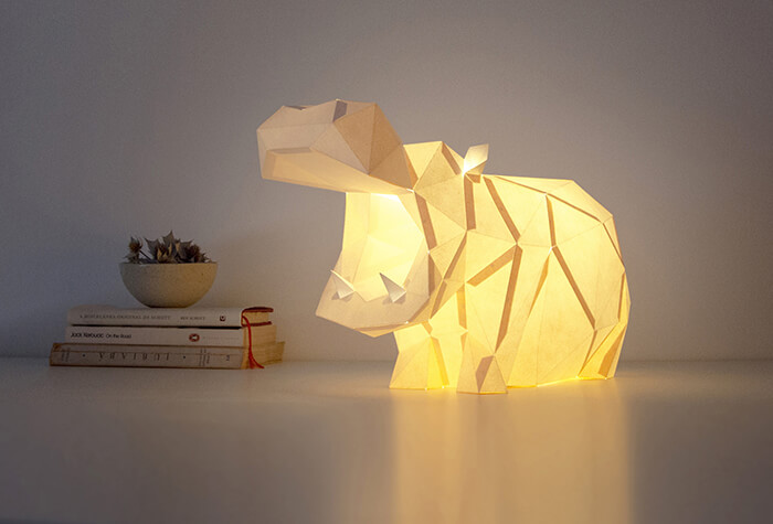 DIY Geometric Animal Lamp Kits - Design Swan