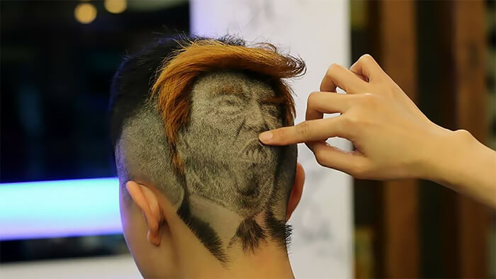 Amazing Hair Paintings by Chinese Hairdresser