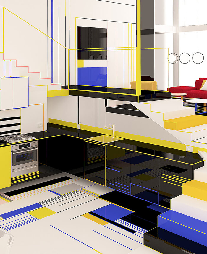 Abstract Art Inspired Room Design