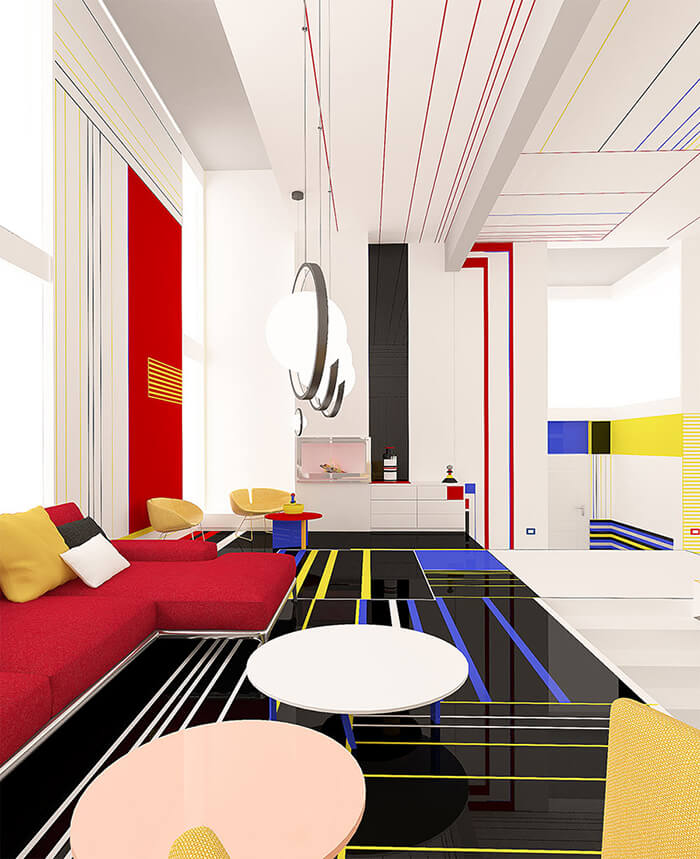 Abstract Art Inspired Room Design