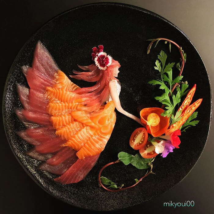 Probably The Most Beautiful Sashimi Plating You've Ever Seen