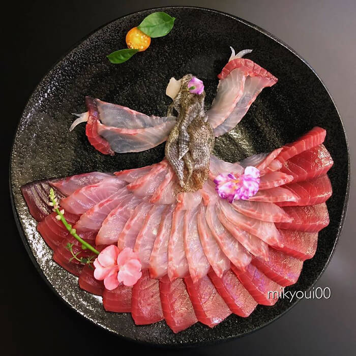 Probably The Most Beautiful Sashimi Plating You've Ever Seen