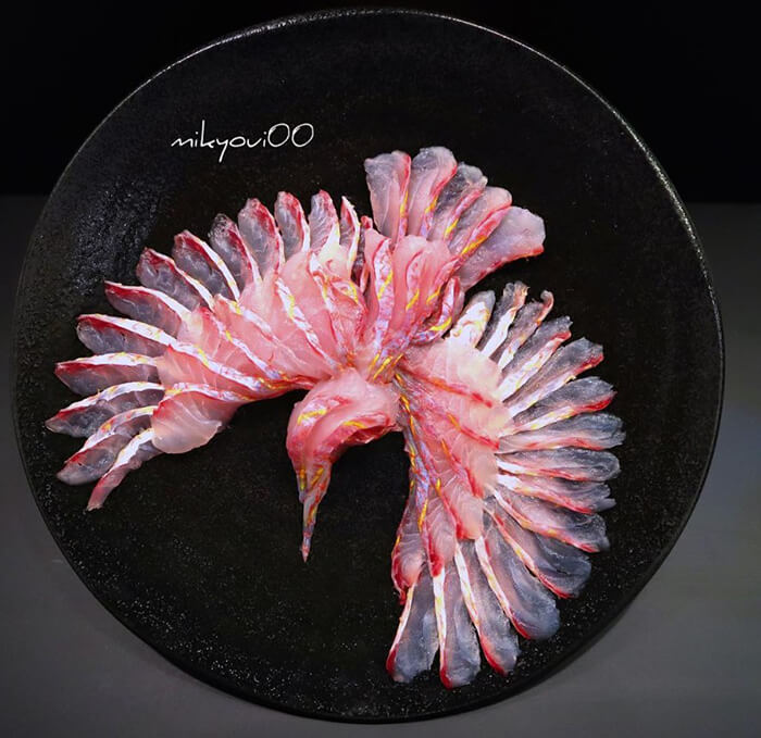 Probably The Most Beautiful Sashimi Plating You've Ever Seen