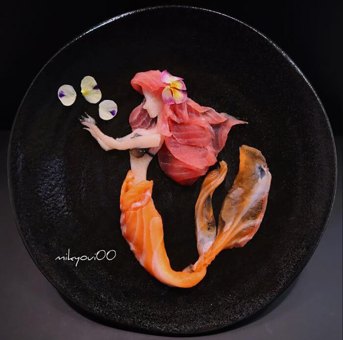 Probably The Most Beautiful Sashimi Plating You've Ever Seen