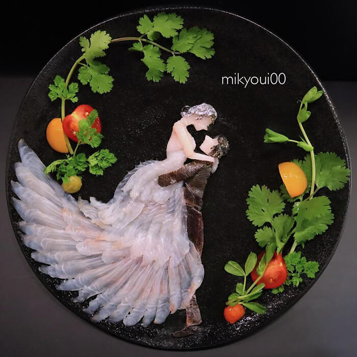 Probably The Most Beautiful Sashimi Plating You've Ever Seen - Design Swan