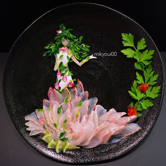 Probably The Most Beautiful Sashimi Plating You've Ever Seen - Design Swan