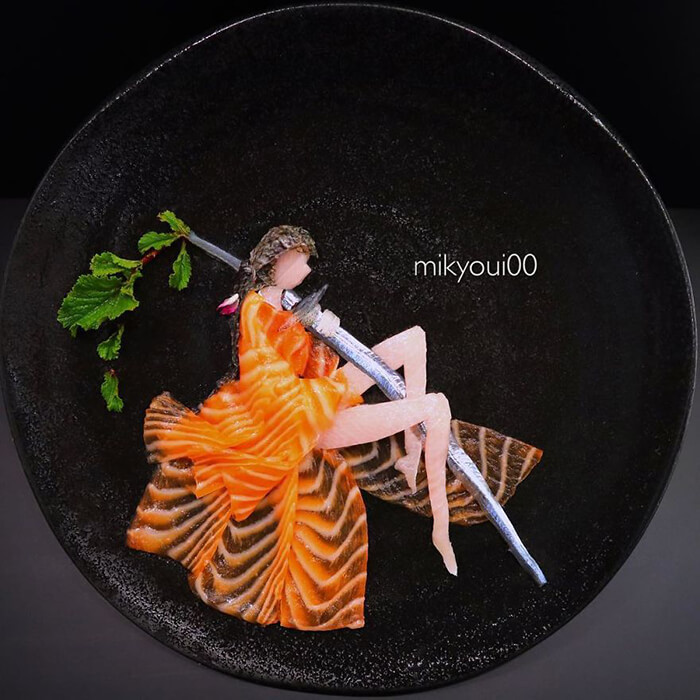 Probably The Most Beautiful Sashimi Plating You've Ever Seen