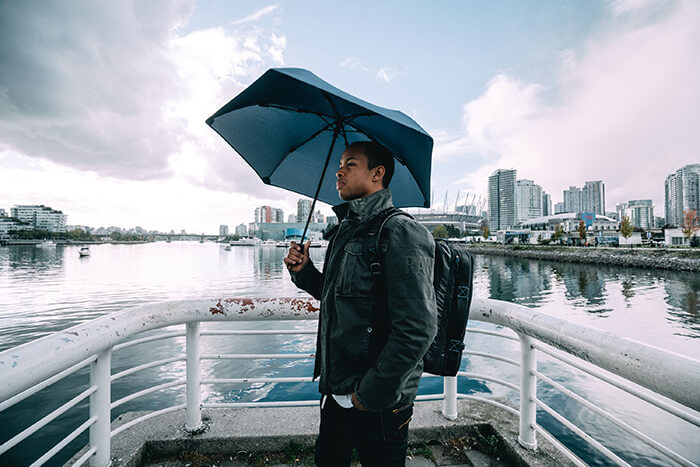 Lightweight Lifetime Umbrella for 70-MPH Winds