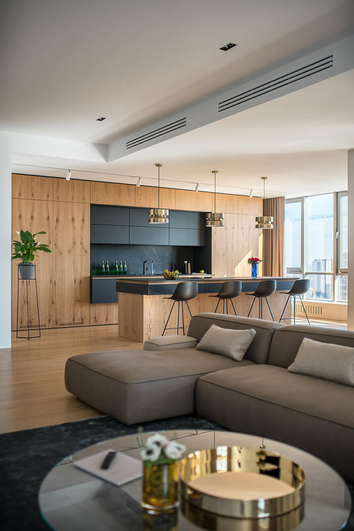 Super Spacious Apartment by Zooi Studio in Kiev, Ukraine