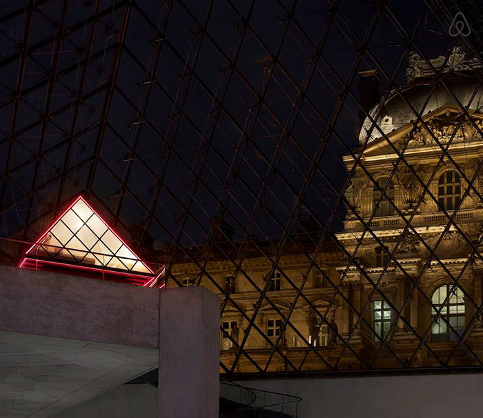 A Night In The Louvre Glass Pyramid with Airbnb For Free