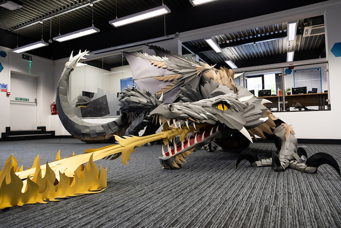 Giant Fire-Breathing Paper Dragon by Andy Singleton