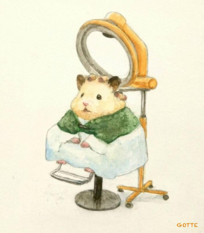 Adorable Illustration of Hamster's Life