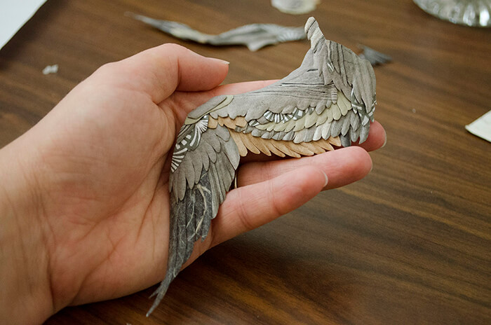 Incredible Sandhill Crane Paper Sculpture by Tiffany Miller Russell