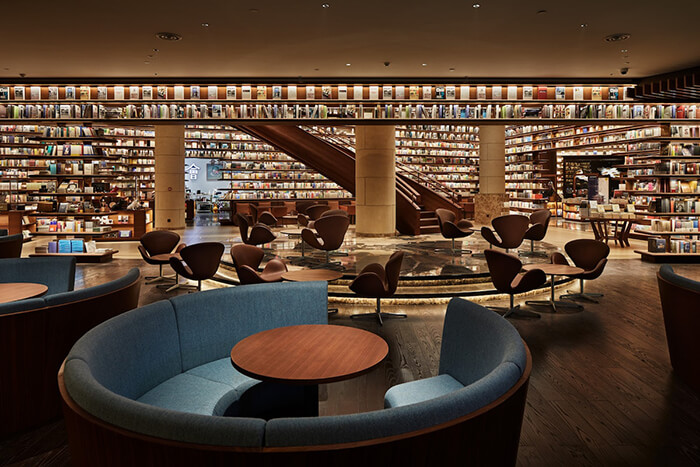 Incredible Chinese Bookstore with Chandeliers Look Like Sheets of Paper Floating in Mid-Air